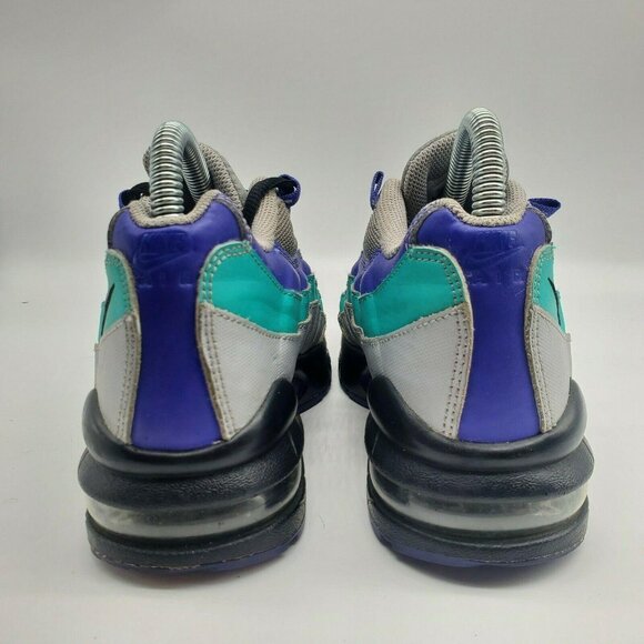 Nike Air Max 95 (GS) Unisex Kids Wolf Gray Black Indigo Burst Sneaker Shoes 4Y - Picture 4 of 7